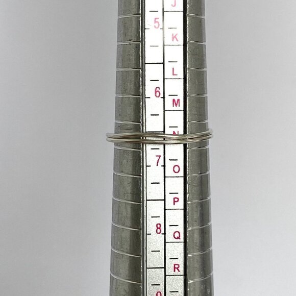 Sterling Silver Wire Wrapped 8MM Pink Rose Quartz Bead Ring Size 6.75 - Picture 9 of 16